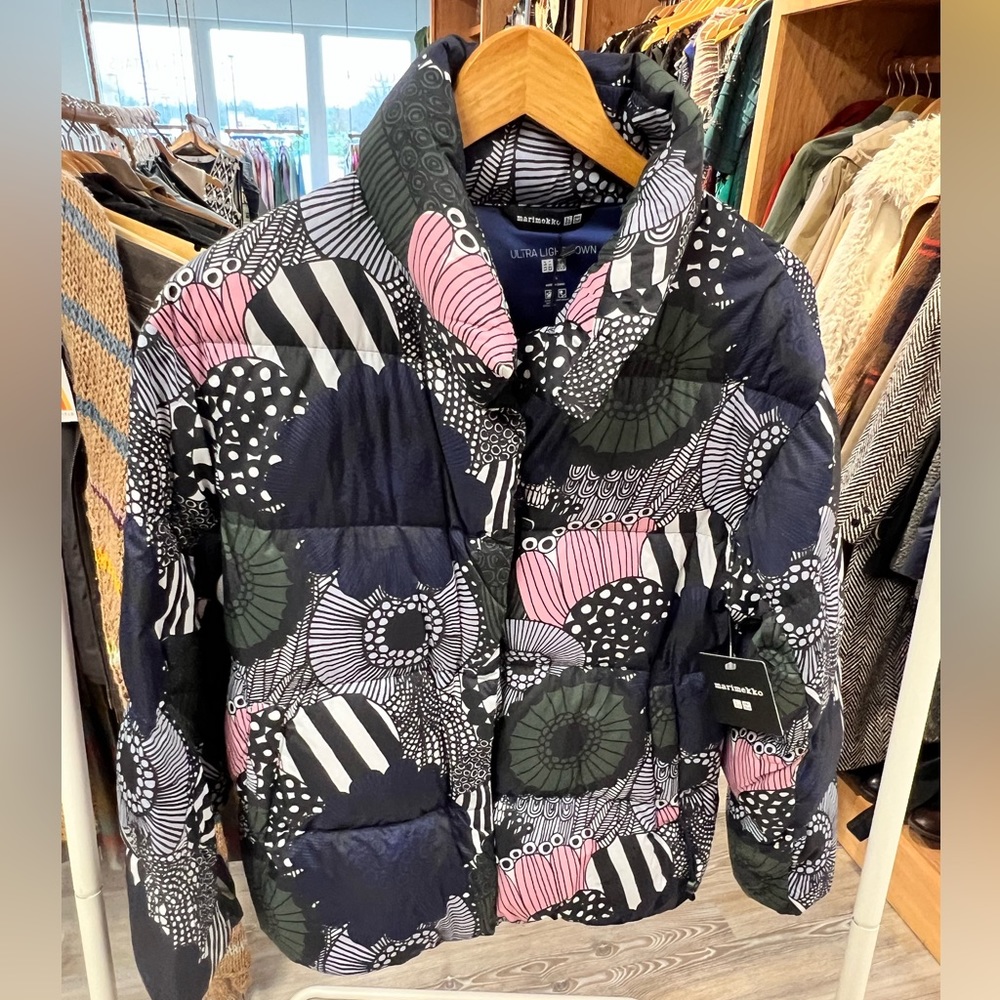 Marimekko floral puffer jacket